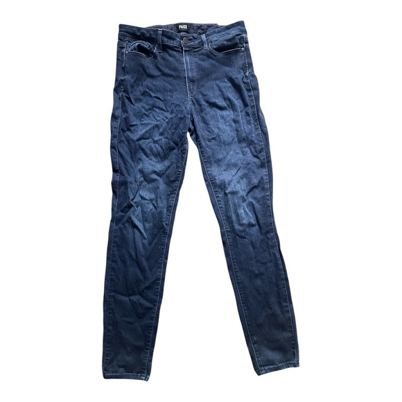 Paige Jeans Womens 30 Blue Hoxton Ultra Skinny Dark Wash Stretch Preppy Denim - Picture 1 of 4
